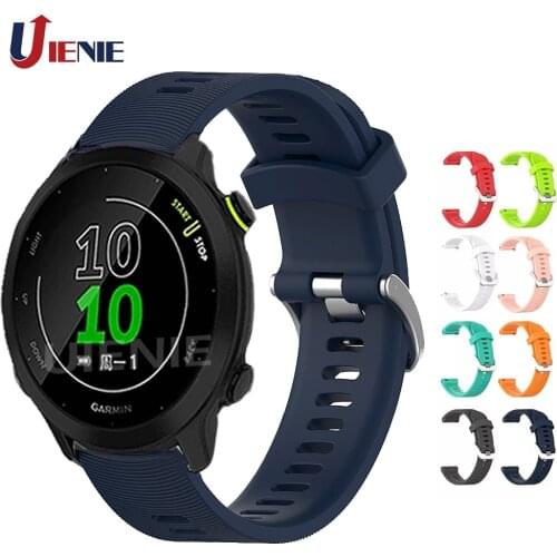 20mm Silicone Watchband for Garmin Forerunner 158/245/245M Strap Smart Watch Band Bracelet Vivoactive 3 Replacement Wristband