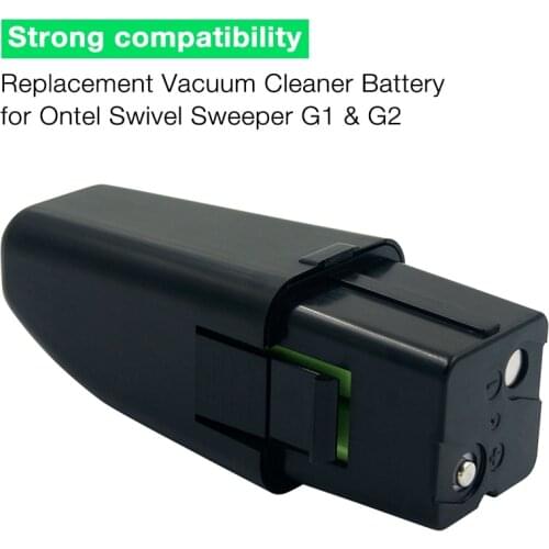 New Replacement 7.2V 2000mAh Ni-MH Vacuum Cleaner Rechargeable Battery for Ontel Swivel Sweeper G1 & G2