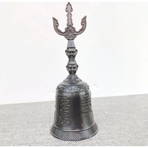 Taoist supplies, Tianpeng bell, pure copper Sanqing bell, Taoist trigeminal bell, Sanqing diamond bell, Taoist supplies