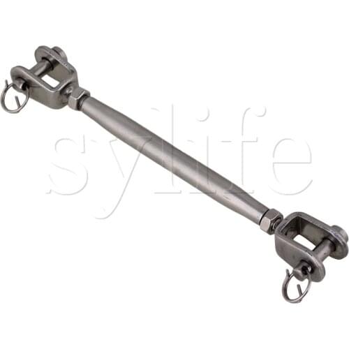 Silver M5 Stainless Steel European Style Closed Body Turnbuckle Wire Rope