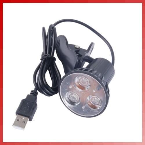 USB 3 LED Clamping Clip Light Bulb Lamp for Desktop Notebook PC Laptop Reading
