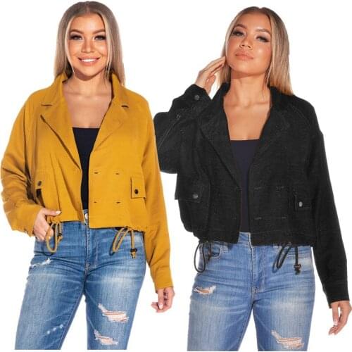 European and American Womens Spring and Autumn Casual Hot Sale Long-Sleeved Solid Color Fashion New Jacket