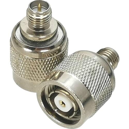 1Pcs Adapter RP-TNC Jack Male to RP-SMA Female Connector Straight Nickel Plating