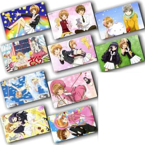 10pcs Cardcaptor Sakura Card Sticker Smooth Surface DIY Decoration Bus ID Anime Stickers