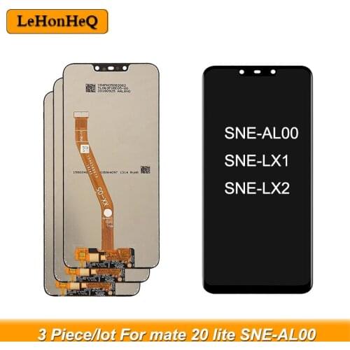 3 Piece/lot 6.39'' Original Lcd For Huawei Mate 20 lite Lcd Display Touch Screen Digitizer Assesmbly For Huawei Mate20 lite LCD