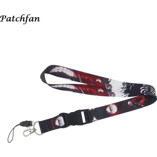 AD359 Patchfan Anime Keychain Lanyard With buckle Neck Strap for Keys ID Card Mobile Phone Lanyards