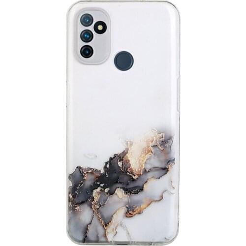 For OnePlus Nord N100 Soft Cover One Plus NordN100 Transparent Case with Cute Marble Printing