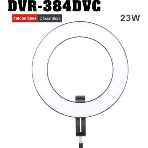 Falcon Eyes 23w 384 Ring Led Panel Lighting 3000-5600k Dimmable Photo Video Film Studio Photography Continuous Light Dvr-384dvc