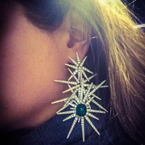 GODKI High Jewelry Fireworks Earrings For Women Bohemian Earrings Geometric Drop Earring 2022 Brincos Female DIY Fashion Jewelry