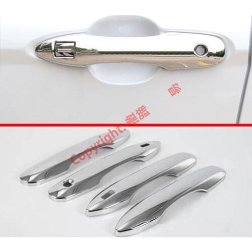 ABS Chrome Door Handle Cover Trim With Smart Hole For Toyota Camry MK8 2018 2019