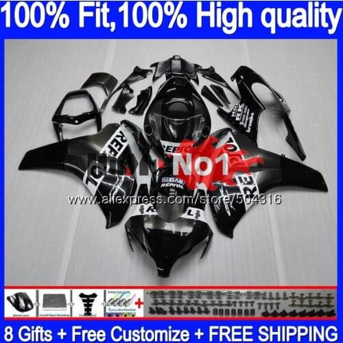 OEM Injection For HONDA CBR1000 CBR 1000 RR CC 48MC.17 CBR 1000RR 2008 2009 2010 2011 CBR1000RR 08 09 10 11 Repsol black Fairing