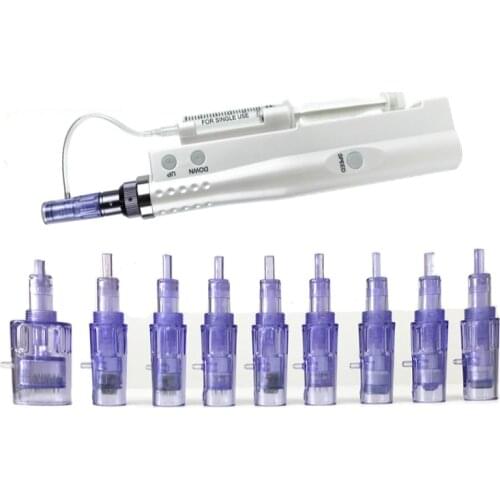 30pcs Meso Micro Needles Derma Pen Cartridge Screw Suits 9 12 24 36 42 3D 5D Nano Needle Free Water Injector hyaluronic serum