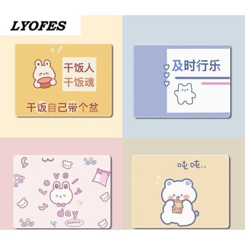 Mouse Pad Cute Mouse Pad Kawaii Desk Pad Gaming Writing Desk Mats Gamer Round Square Deskpad for Office Home PC Computer Kawaii