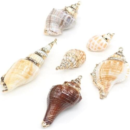 New Natural Shell Conch Pendant Shell Pendant Necklace For DIY Jewelry Necklace Best Fashion Birthday Gift Size 16x25mm