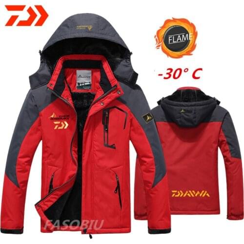 Daiwa Men Women Winter Cycling Outdoor Waterproof Warm Fishing Clothing Breathable UV Camping Skiing Hiking for Fishing Jacket