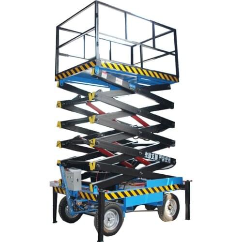 0.3-4m 300kg Aerial work mobile electric lifting platform mobile elevator track lift freight elevator