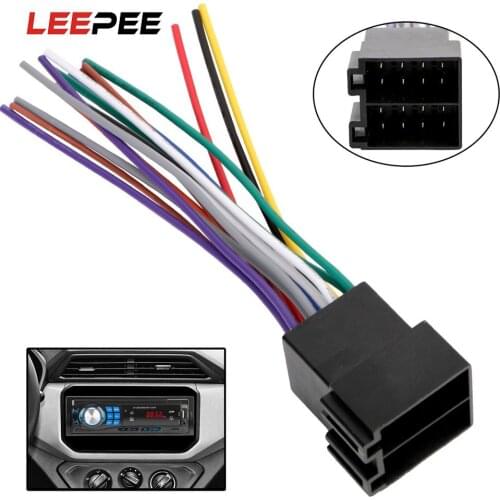 Male ISO Connector Plug Power Adapter Antenna Stereo Cable Harness Radio Wire Auto Replacement Car Accessories