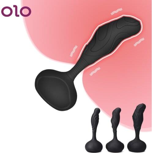 OLO 10 Speed Butt Plug Male Masturbator Anal Beads Erotic Sex Toys For Men Vibrator Prostate Massager