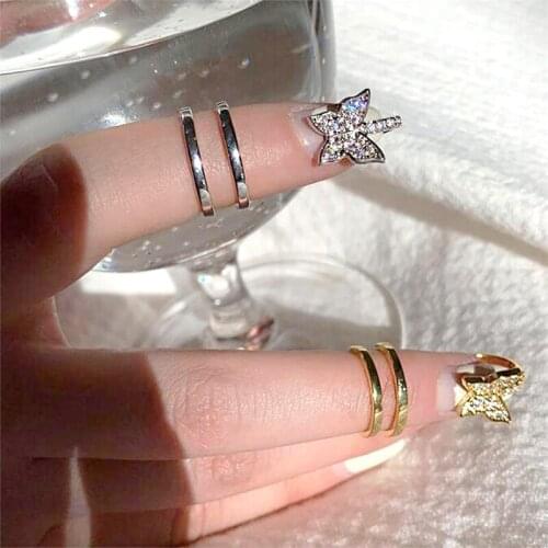 2021 New Luxury 925 Sterling Silver Finger Rings Engagement Fingertip Butterflies Ring for Women Propose Wedding Love jewelry