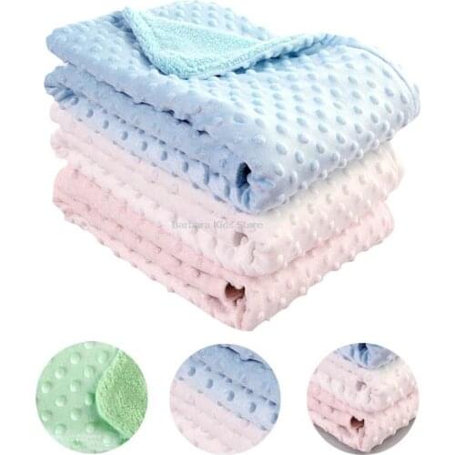 Newborn Baby Blankets Soft Swaddling Stroller Bed Crib Sleep Cover Blanket Infant Todder Warm Bedding Swaddle Wrap Baby Gift
