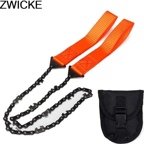 24 inch portable outdoor survival hand zipper saw garden saw hand zipper saw wire saw outdoor camping tool