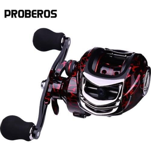 PROBEROS Fishing Reel 7.1:1/7.2:1 Carbon Shell Lightweight Magnetic Brake Max Drag 15LB-22LB Bait Casting Reel Fishing Tackle