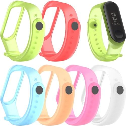 Transparent Watch Band For Xiaomi Bracelet 5 6 Replacement Wrist Watchband For Mi Band 6 Smart Accessories Wristband For Xiaomi