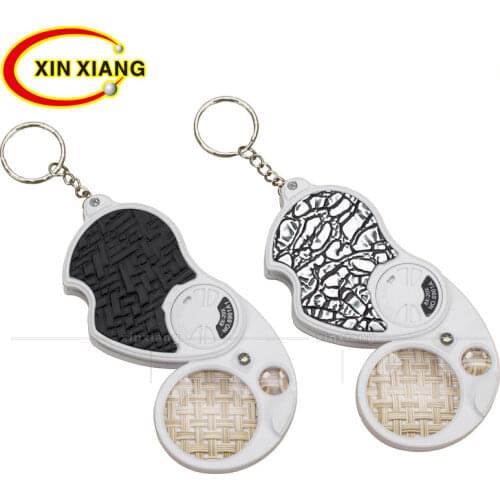 Folding Jewelers Glasses 8X 20X Jewelry Magnifier Portable Pocket Magnifying Glass Jewelry Magnifier Lupa Mini Microscope Loupe