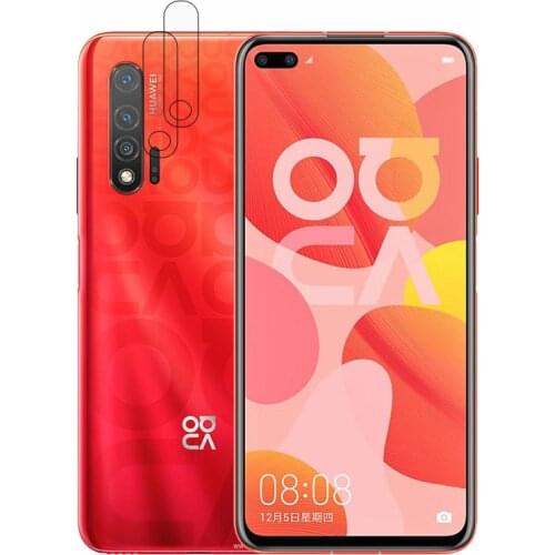 2PCS/lot Clear Lens Tempered Glass for Huawei Nova 6 Full Glued Back Camera Glass for Huawei Nova 6 5g Lens Protector Flat Film