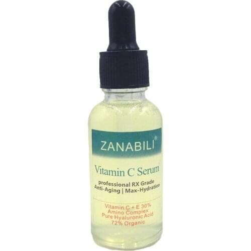 ZANABILI 30% VITAMIN C + E 100% HYALURONIC ACID RETINOL Facial Serum Skin Care Anti-Aging Moisturizing Ageless Beauty Face Cream