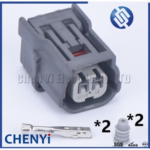 1 Sets 2 Pin （Lower slot）water temperature inlet pressure sensor plug Car waterproof connector 6189-6905 for Honda CRV Odyssey