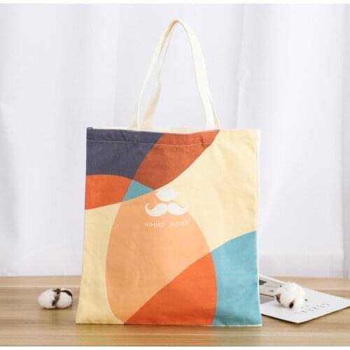 1000pcs Blank Canvas Bag Casual Shoulder Canvas Bag Custom Printed Color Logo Customized Cotton Bags