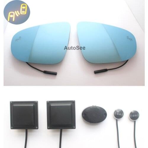 2011 for VW Golf 6 BSM BSD blind spot monitoring 24GHZ Millimeter waves Radar Sensor Mirror LED light LCW Lane change warning