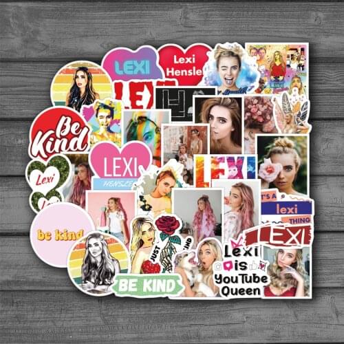 50pcs Influencer Lexi Sticker For Phone Case Kids Toy Laptop Luggage Skateboard Suitcase Decals Fridge Sexy Girl Stickers