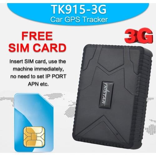 3G Car GPS Tracker TK915-3G Strong Magnet Vehicle Tracker GPS Locator Waterproof 12-24V 7800mAh Battery 80Days Standby Free APP
