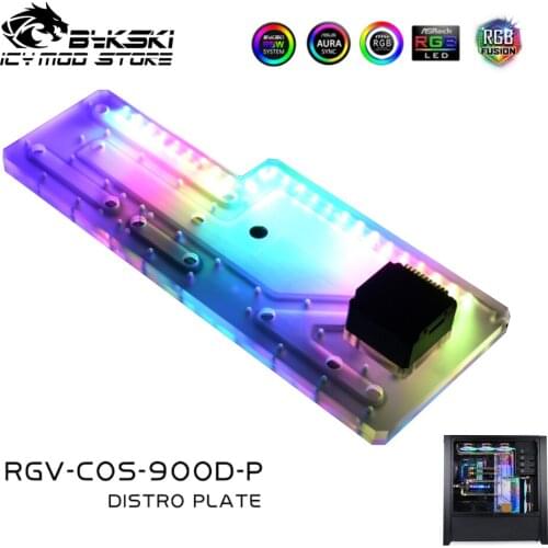 Bykski Waterway Board Reservoir Liquidcooling System Water Tank Acrylic Tranperant for CORSAIR 900d RGV-COS-900D-P