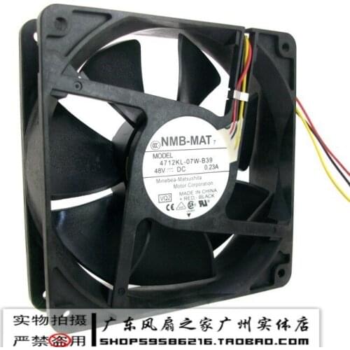 For Nmb 12032 12cm dual ball 48v 0.32a server fan variable frequency 4712kl-07w-b39
