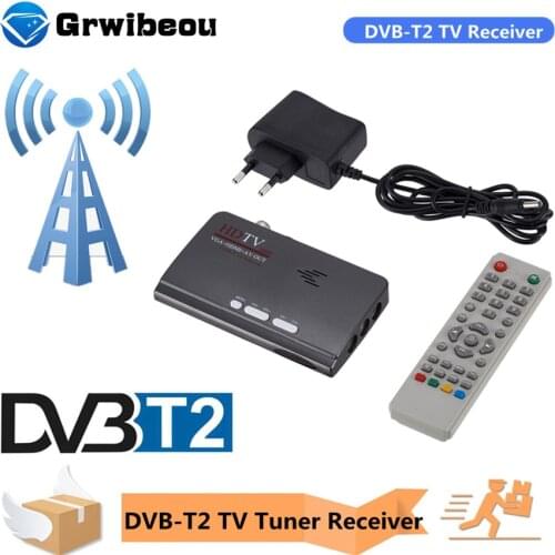 DVB-T DVB-T2 TV Tuner Receiver T/T2 TV Box VGA AV CVBS 1080P HDMI-compatible digital HD Satellite receiver for LCD/CRT Monitors