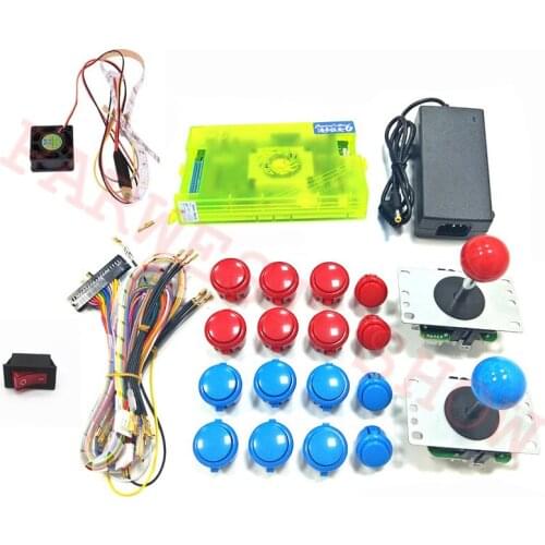 New 1300 in 1 Arcade Game Console Kits with Pandora Box 6 PCB board+Sanwa style buttons+Arcade Fighting Joystick HD VGA Output