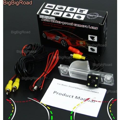 BigBigRoad Car Intelligent Dynamic Track Rear View Camera Night Vision Backup Reversing Camera For Roewe 350 / MG GT