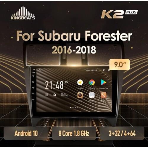 KingBeats Android 10 Octa-Core head unit HU 4G in Dash Car Radio Multimedia Video Player Navigation GPS For Subaru Forester 4 SJ 2016 - 2018 no dvd 2 din Double Din Android Car Stereo 2din