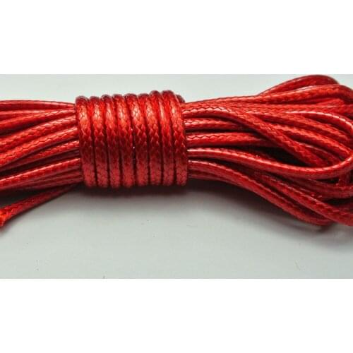 10 Meters Red Korean Waxed Cord String Thread 2.5mm for Bracelet Necklace