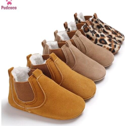 Newborn Baby Boy Girl PU Leather First Walker Shoes Leopard Sneakers Printed Booties Toddler Classic Casual Shoes
