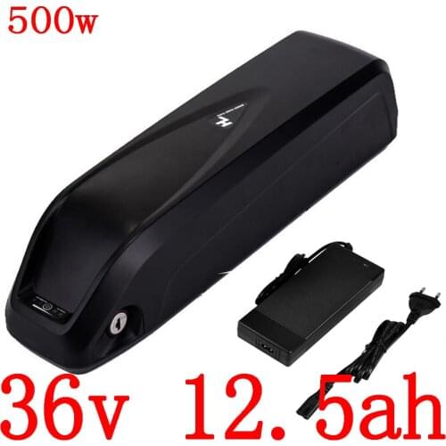 36V 250W 350W 500W electric bike battery pack 36V 10AH 12.5AH 13AH Lithium ion battery with 15A BMS and 42V 2A charger free duty