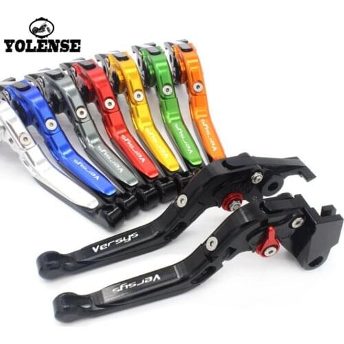 LOGO Versys For KAWASAKI VERSYS 650 VERSYS650 2006 2007 2008 Motorcycle Accessories Folding Extendable Brake Clutch Levers