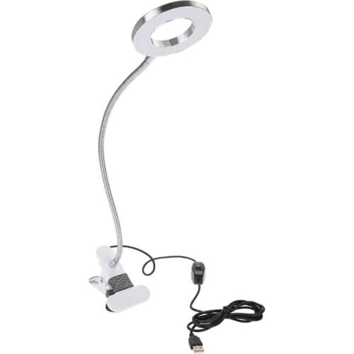 Make Up Tattoo LED Lamp with Bracket, Salon Table Lamp Cold and Warm Light, Portable Permanent Make Up Beauty Table Lamp