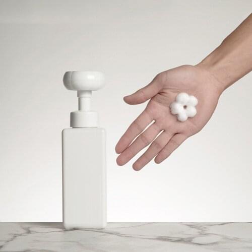 250ML 450ML 650ML Flower Foam Bottle Refillable Hand Soap Dispenser Bathroom Pump Bottle Shampoo Cosmetic Empty Bottle