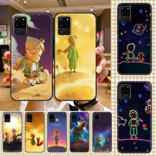 Cartoon Le Petit Prince Phone case For Samsung Galaxy Note 4 8 9 10 20 S8 S9 S10 S10E S20 Plus UITRA Ultra black art waterproof