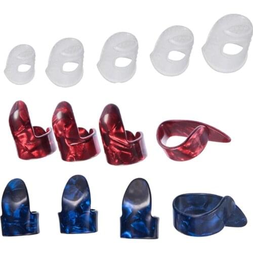 13 Pieces Guitar Accessory Kit Including 8 Pieces Finger Picks Thumb Picks, 5 Pieces Guitar Finger Protectors