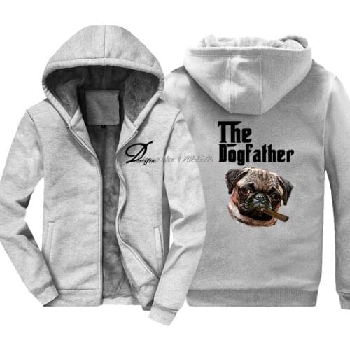 New Winter Cool Hoodie Pug Dogfather Mafia Style New Amazing Graphic Sweatshirt Hip Hop Jacket Tops Harajuku Streetwear